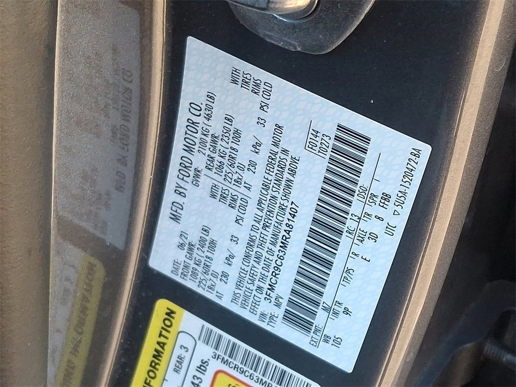 Certified 2021 Ford Bronco Sport Outer Banks image 29