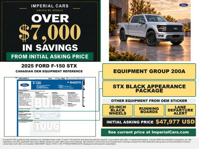 Certified 2025 Ford F150 STX w/ STX Black Appearance Package AWD/4WD image 3