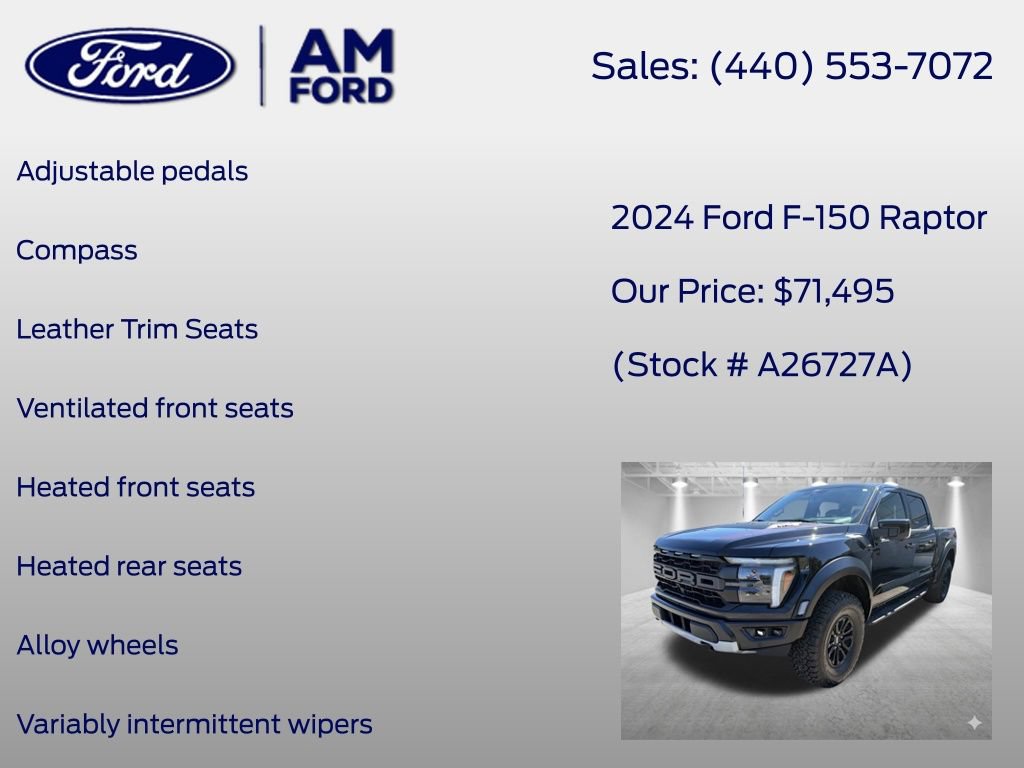 Certified 2024 Ford F150 Raptor AWD/4WD image 27