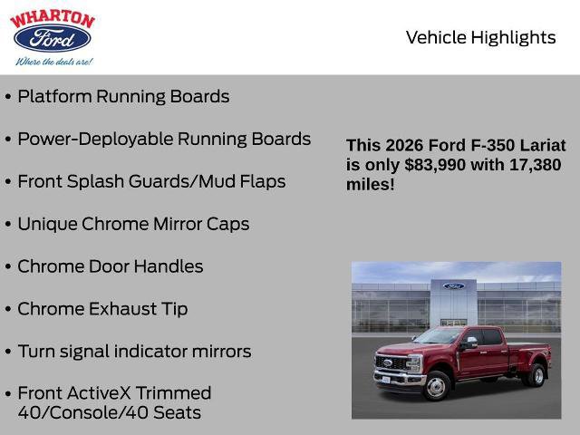 Certified 2026 Ford F350 Lariat w/ Lariat Ultimate Package image 26