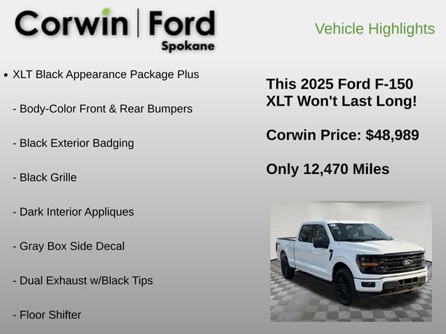 Certified 2025 Ford F150 XLT w/ Equipment Group 302A MID image 6