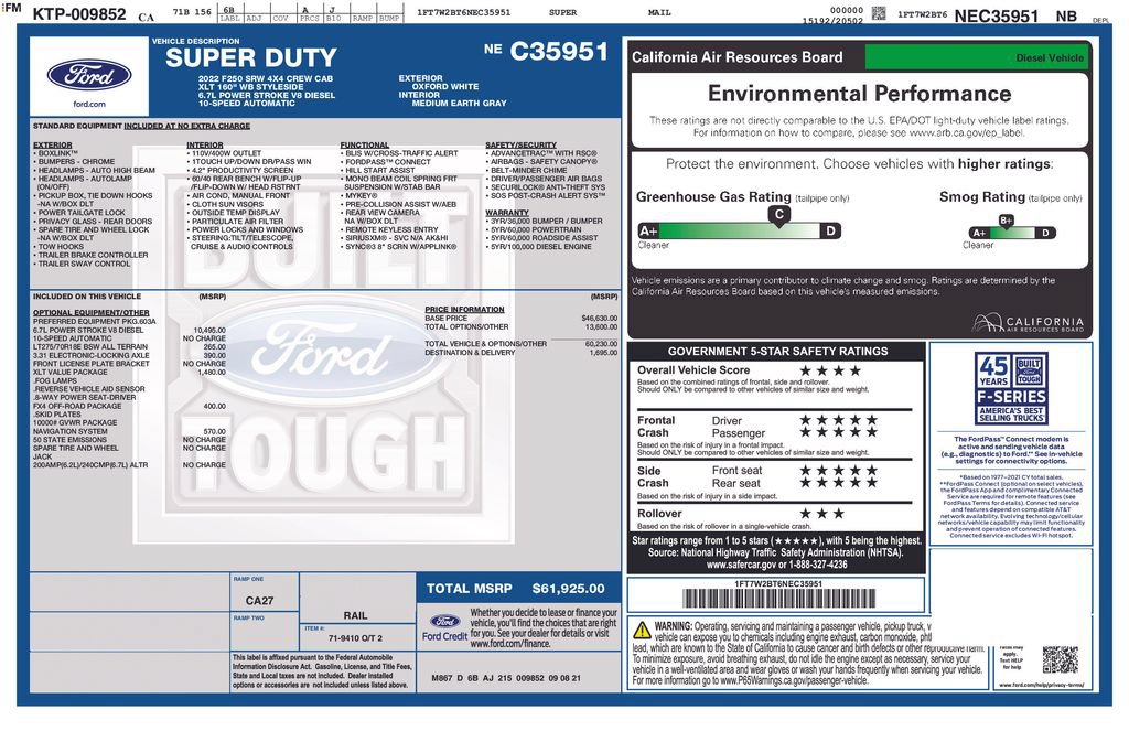 Certified 2022 Ford F250 XLT w/ XLT Value Package AWD/4WD image 3