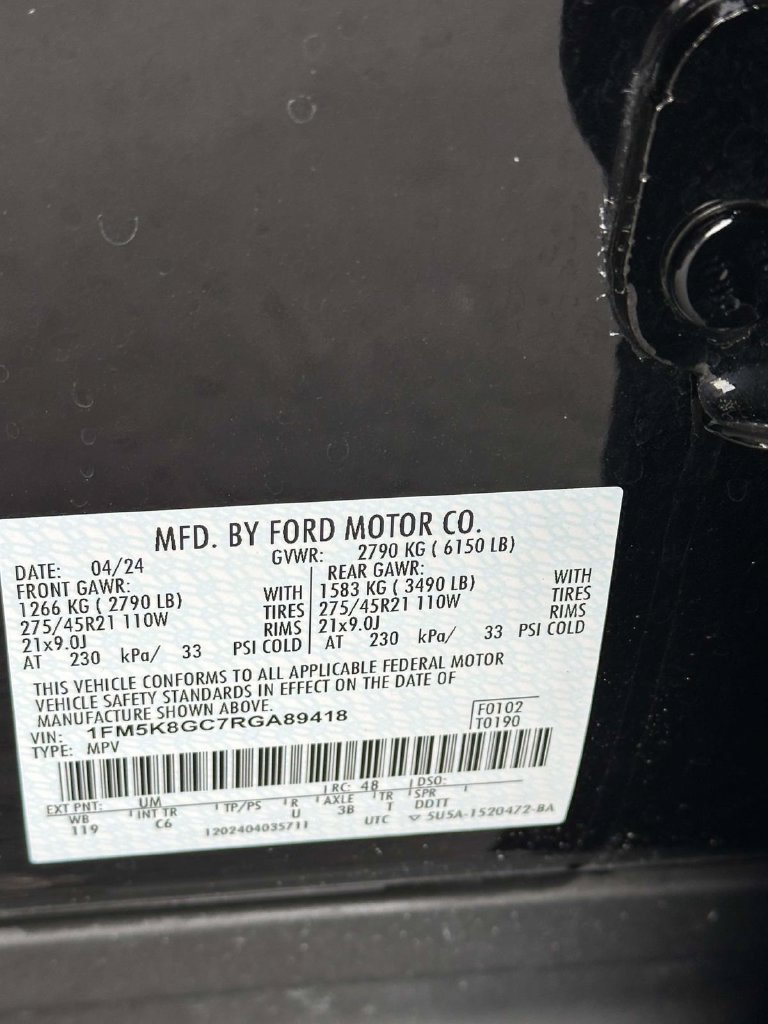 Certified 2024 Ford Explorer ST w/ Equipment Group 401A AWD/4WD image 22