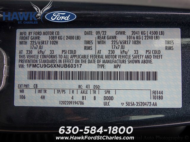 Certified 2022 Ford Escape SE w/ Convenience Package image 29
