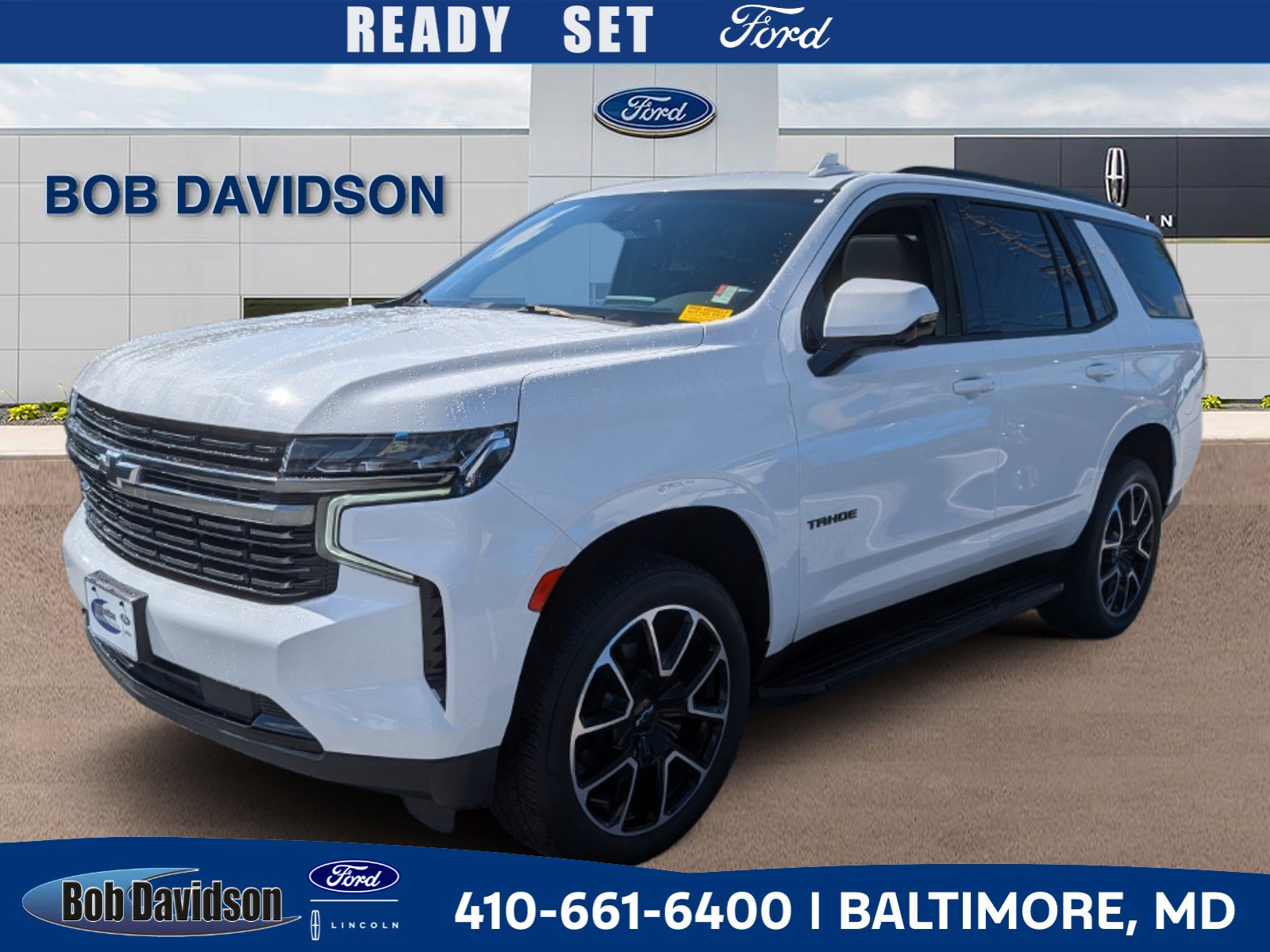 Used 2021 Chevrolet Tahoe RST w/ Rear Media and Nav Package image 1