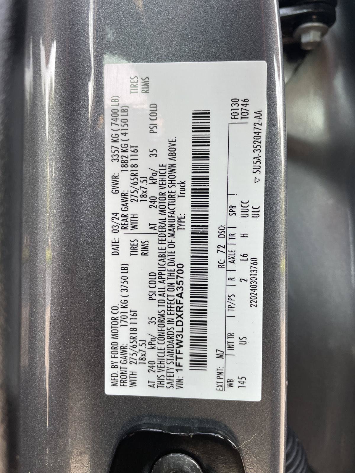 Certified 2024 Ford F150 XLT w/ Mobile Office Package AWD/4WD image 31