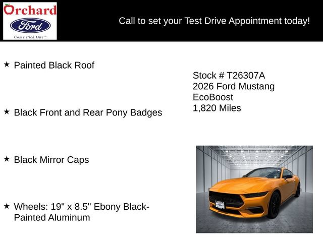 Certified 2026 Ford Mustang Coupe w/ Mustang Nite Pony Package RWD image 13