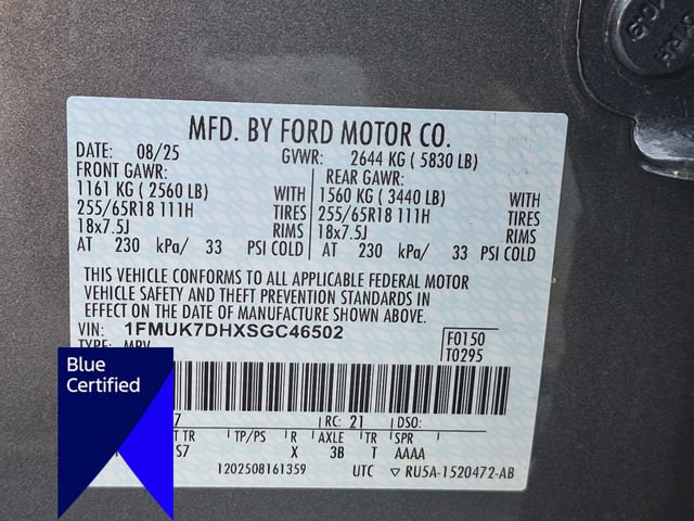 Certified 2025 Ford Explorer Active w/ Active Comfort Package RWD image 39