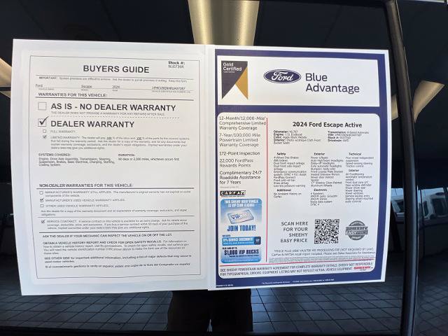 Certified 2024 Ford Escape Active AWD/4WD image 21