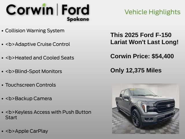 Certified 2025 Ford F150 Lariat image 7