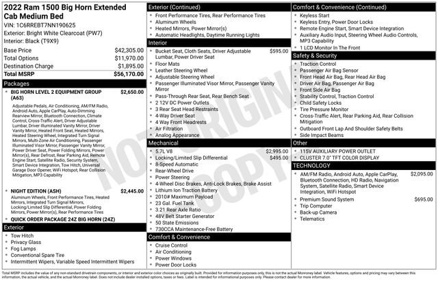 Used 2022 RAM 1500 Big Horn RWD image 36