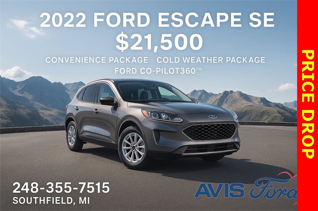 Certified 2022 Ford Escape SE w/ Convenience Package