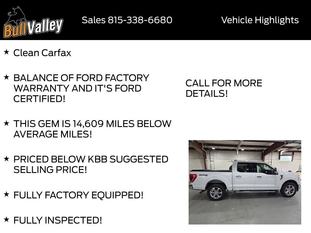 Certified 2022 Ford F150 XLT w/ Equipment Group 302A High image 12