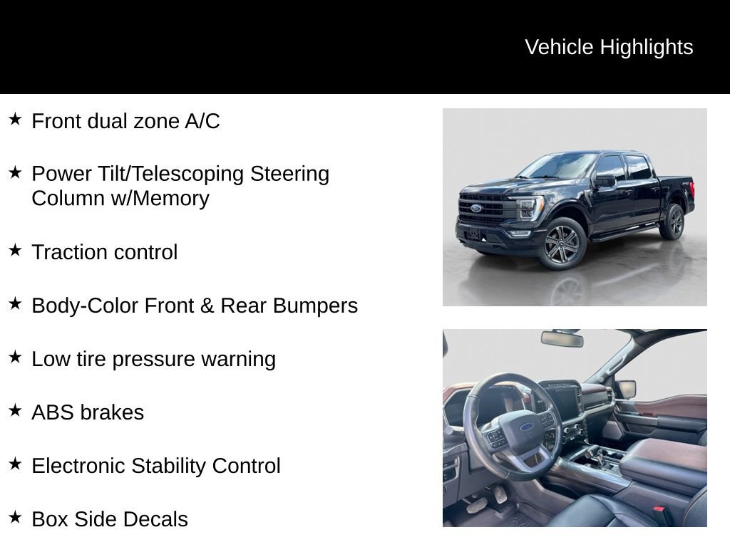 Certified 2023 Ford F150 Lariat w/ Equipment Group 502A High AWD/4WD image 26