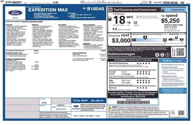 Certified 2024 Ford Expedition Max Limited AWD/4WD image 34