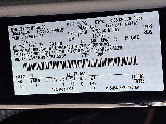 Certified 2023 Ford F150 Tremor w/ Trailer Tow Package image 29