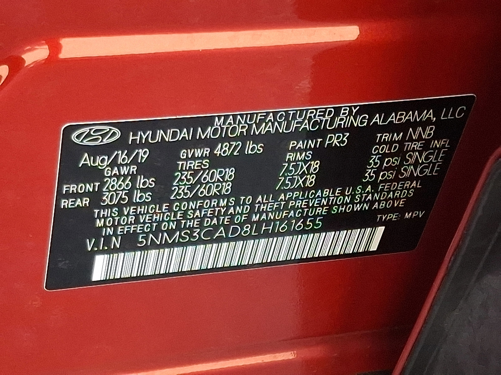 Used 2020 Hyundai Santa Fe SEL w/ Convenience + Premium Package image 27