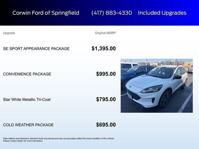 Certified 2022 Ford Escape SE w/ SE Sport Appearance Package image 7