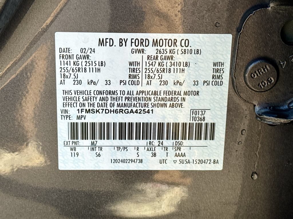 Certified 2024 Ford Explorer XLT w/ Equipment Group 202A RWD image 33