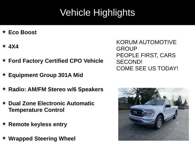 Certified 2023 Ford F150 XLT w/ Equipment Group 301A Mid image 4