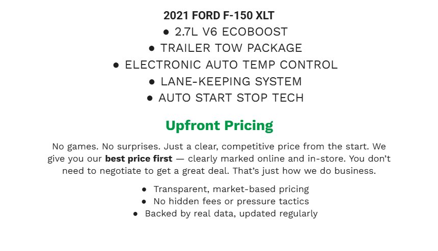 Certified 2021 Ford F150 XLT w/ Equipment Group 301A Mid image 2