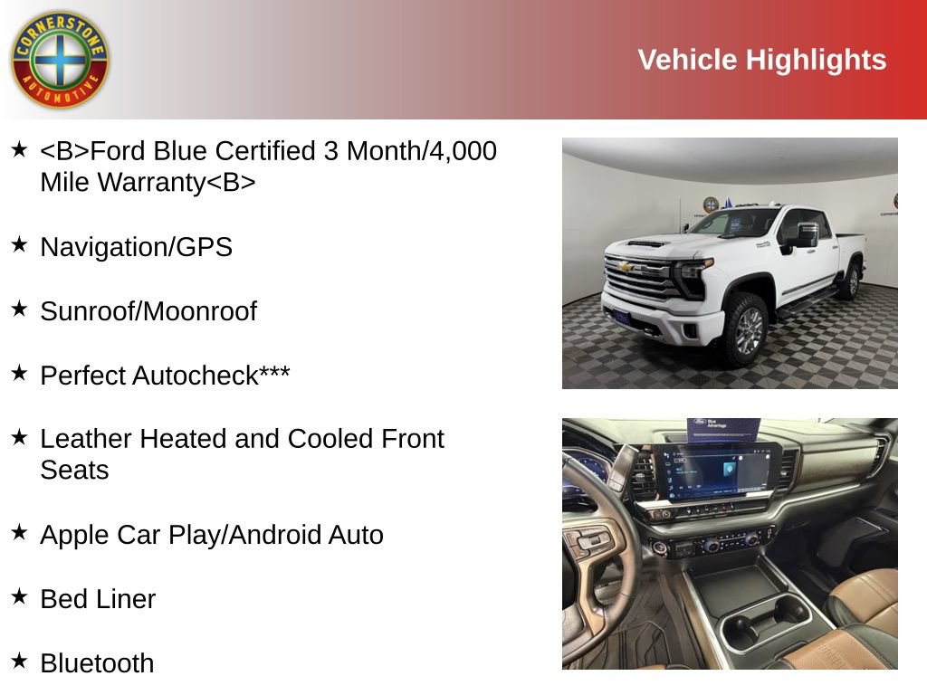 Used 2024 Chevrolet Silverado 3500 High Country w/ High Country Premium Package AWD/4WD image 2