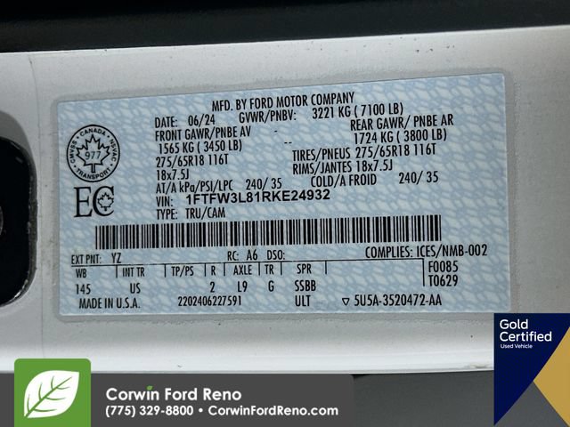 Certified 2024 Ford F150 XLT w/ Equipment Group 302A MID AWD/4WD image 34