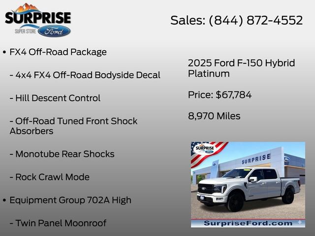Certified 2025 Ford F150 Platinum w/ Equipment Group 702A High AWD/4WD image 6