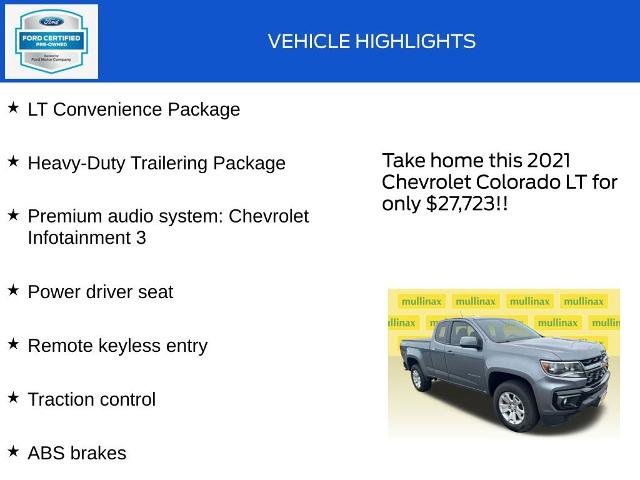 Used 2021 Chevrolet Colorado LT w/ LT Convenience Package AWD/4WD image 18