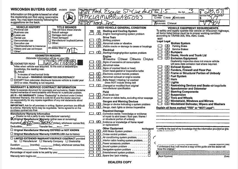 Certified 2024 Ford Escape ST-Line w/ Tech Pack #1 AWD/4WD image 42