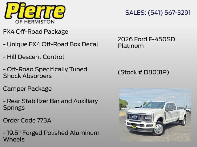Certified 2026 Ford F450 Platinum w/ FX4 Off-Road Package AWD/4WD image 6