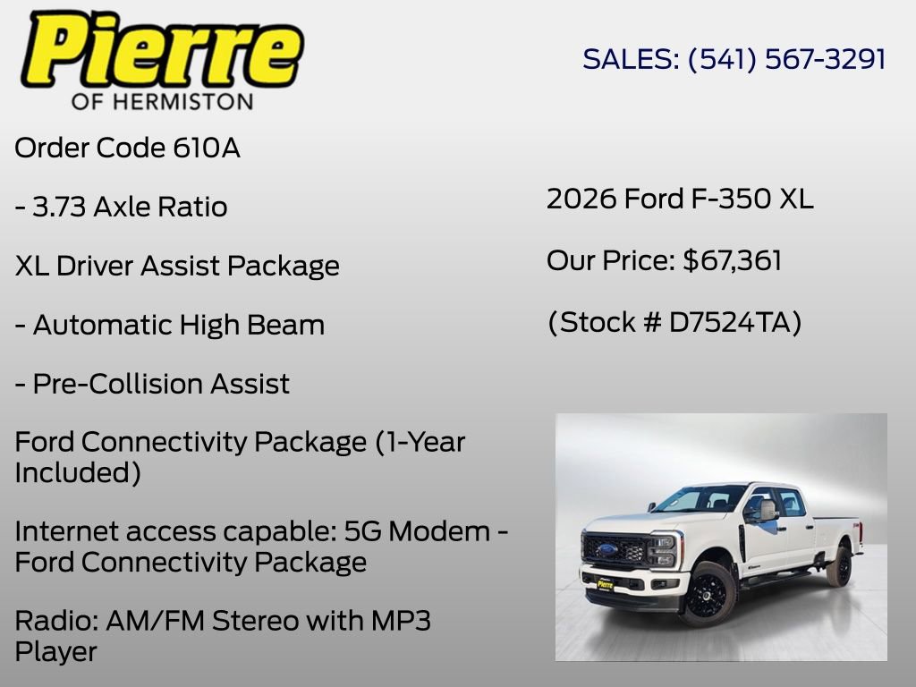 Certified 2026 Ford F350 XL w/ STX Appearance Package AWD/4WD image 20