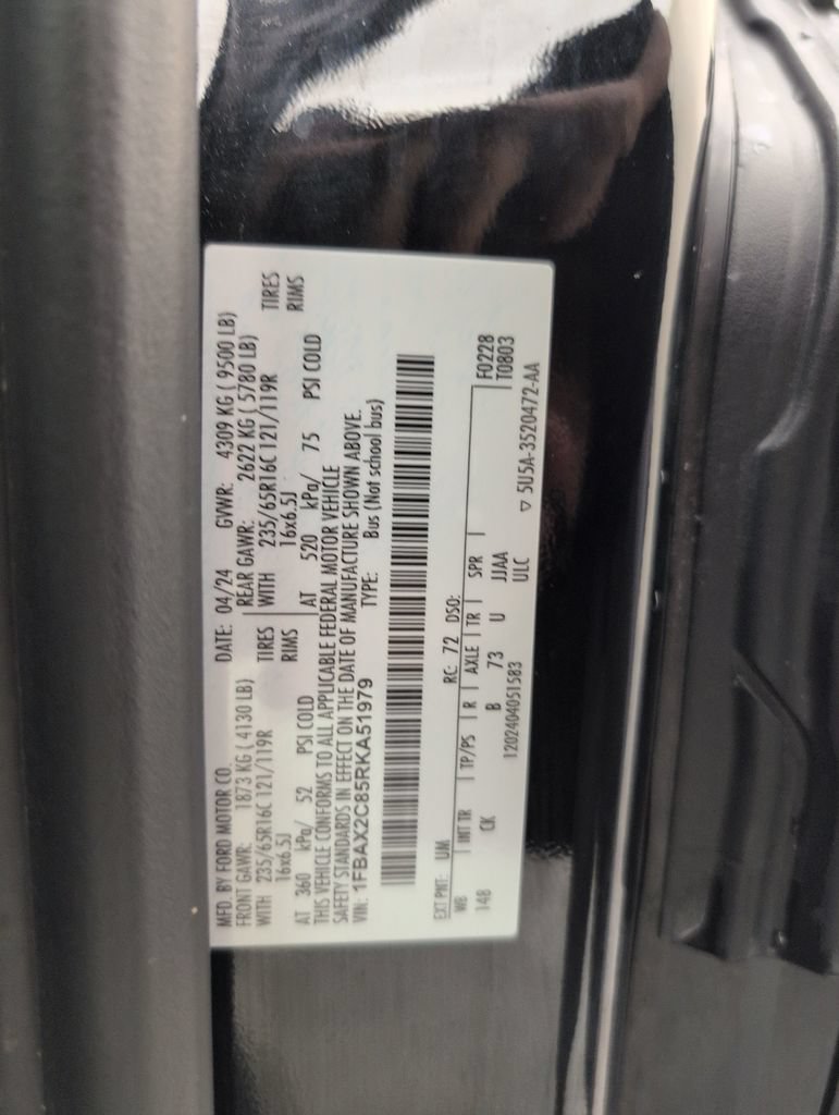 Certified 2024 Ford Transit 350 XLT RWD image 44