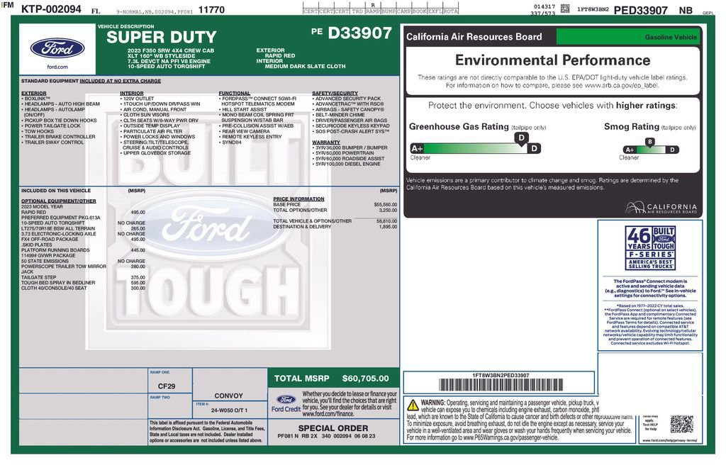 Certified 2023 Ford F350 XLT w/ FX4 Off-Road Package image 3