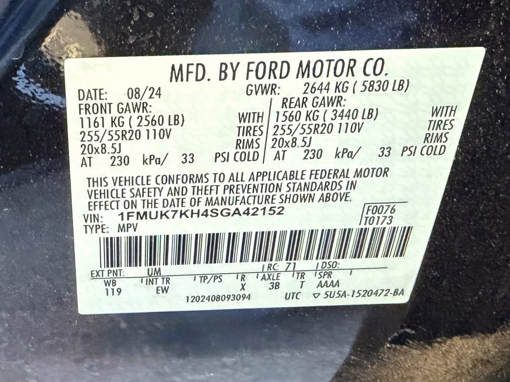 Certified 2025 Ford Explorer ST-Line w/ Premium Package RWD image 32