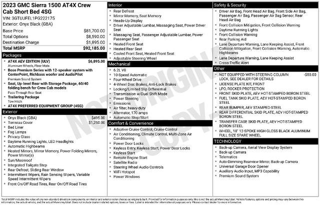 Used 2023 GMC Sierra 1500 AT4X w/ AT4X AEV Edition AWD/4WD image 5