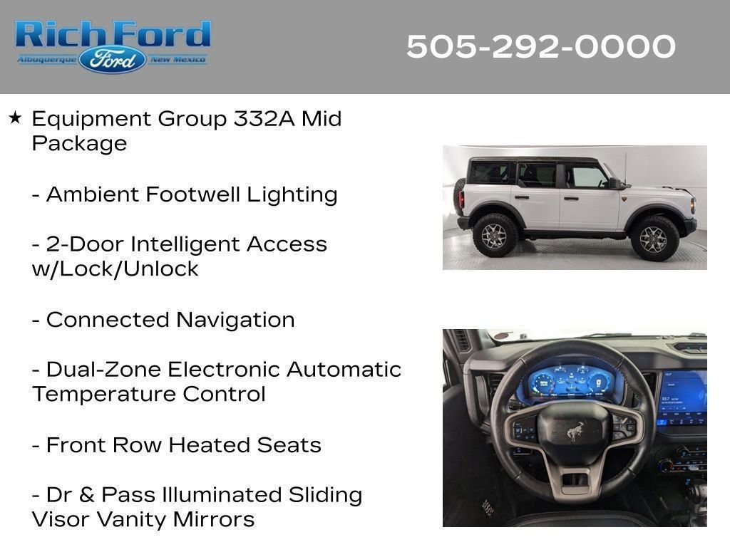 Certified 2025 Ford Bronco Badlands AWD/4WD image 43