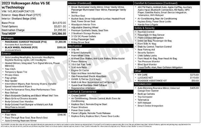 Used 2023 Volkswagen Atlas SE w/ Panoramic Sunroof Package image 6