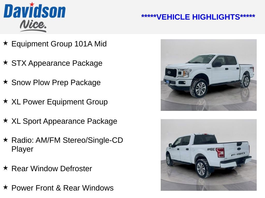 Certified 2018 Ford F150 XL w/ Equipment Group 101A Mid AWD/4WD image 4
