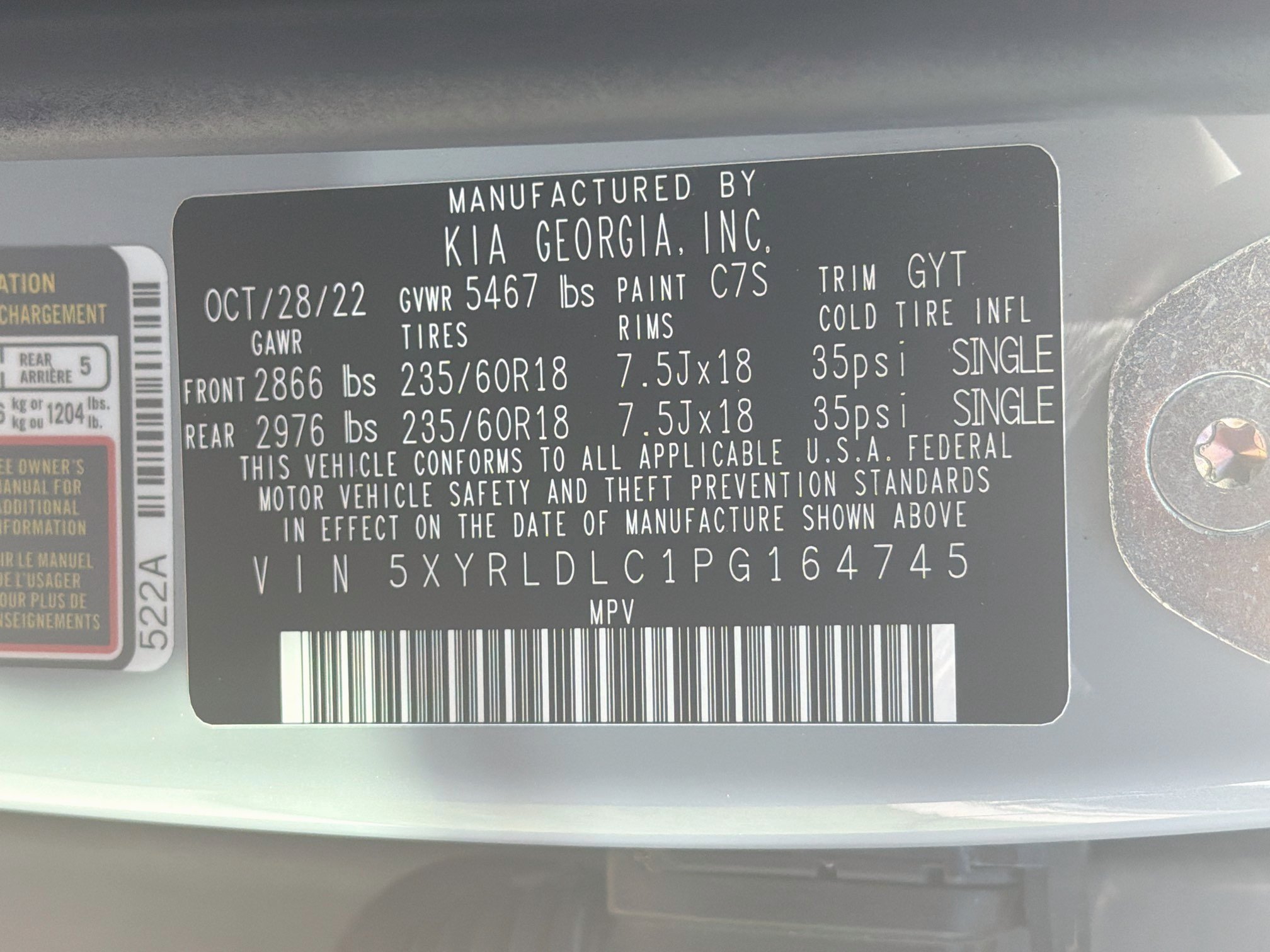 Used 2023 Kia Sorento S w/ Panoramic Sunroof Package AWD/4WD image 34