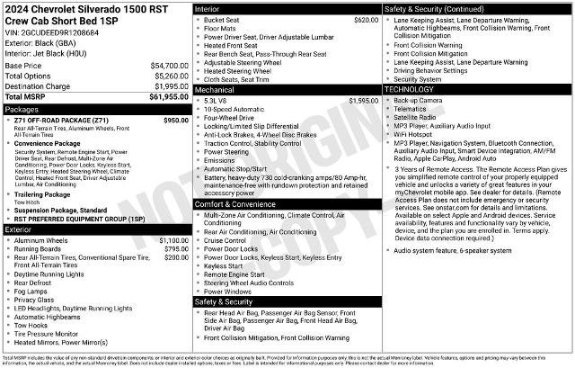 Used 2024 Chevrolet Silverado 1500 RST w/ Z71 Off-Road Package AWD/4WD image 24