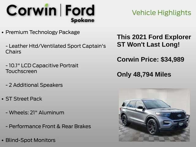 Certified 2021 Ford Explorer ST w/ ST Street Pack image 12