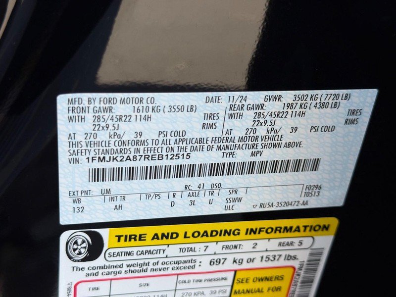 Certified 2024 Ford Expedition Max Limited AWD/4WD image 32