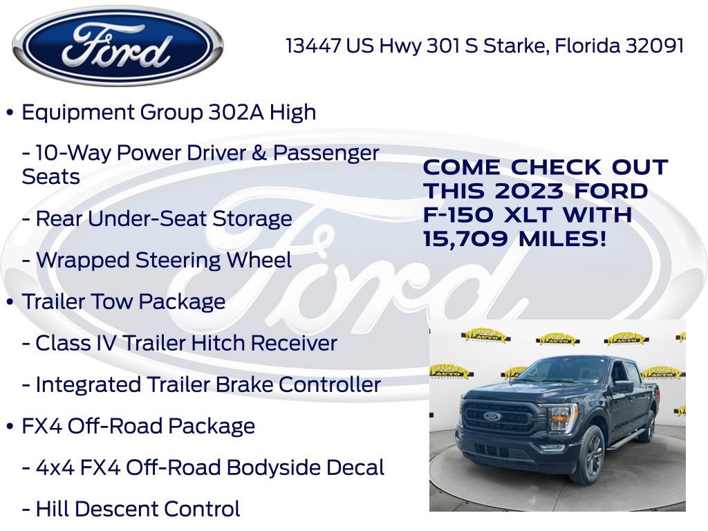 Certified 2023 Ford F150 XLT w/ Equipment Group 302A High AWD/4WD image 27