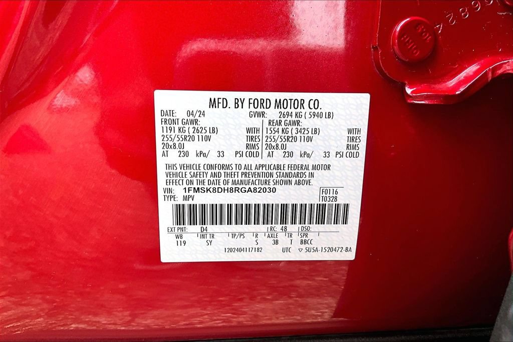 Certified 2024 Ford Explorer XLT w/ Equipment Group 202A AWD/4WD image 36