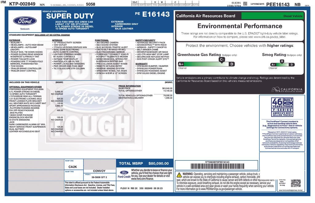 Certified 2023 Ford F250 Lariat w/ Sport Appearance Package image 4