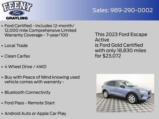 Certified 2023 Ford Escape Active image 10