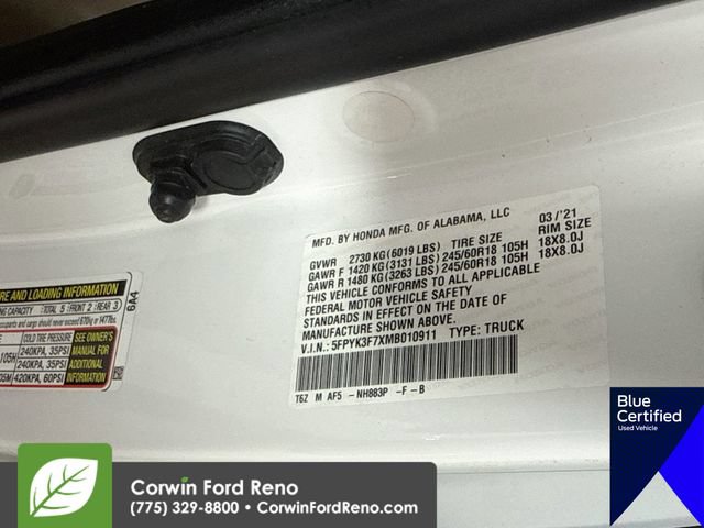 Used 2021 Honda Ridgeline RTL-E image 35