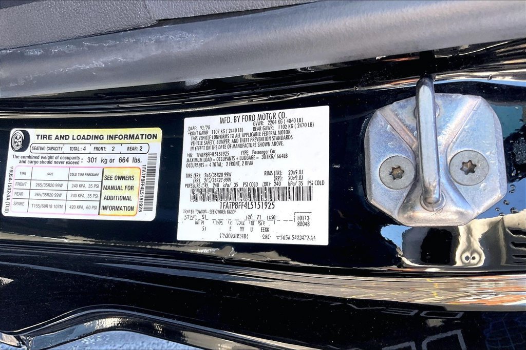 Certified 2020 Ford Mustang GT Premium w/ Equipment Group 401A RWD image 33