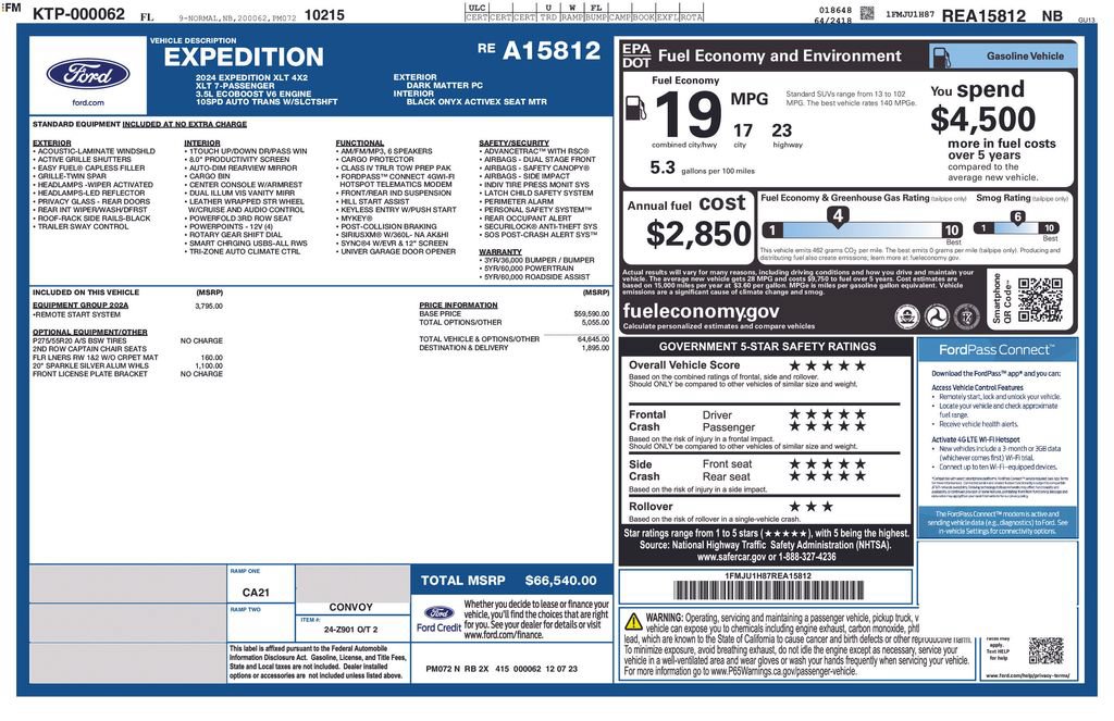 Certified 2024 Ford Expedition XLT RWD image 9